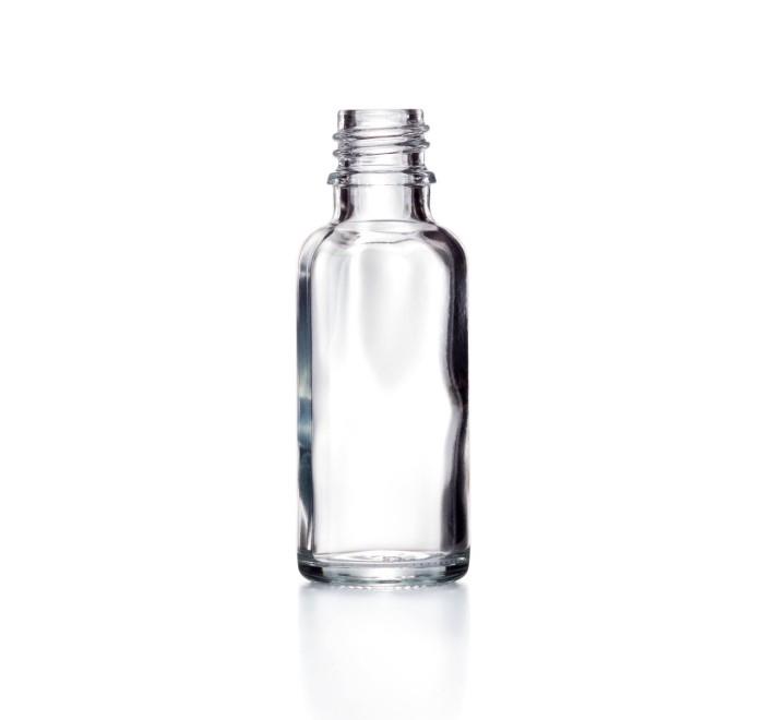 10ml Clear Glass Dropper Bottle, GL18 Neck